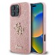Калъфи - Калъф Guess Hardcase Fixed Glitter Big за iPhone 16 Pro Pink