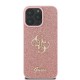 Калъфи - Калъф Guess Hardcase Fixed Glitter Big за iPhone 16 Pro Pink