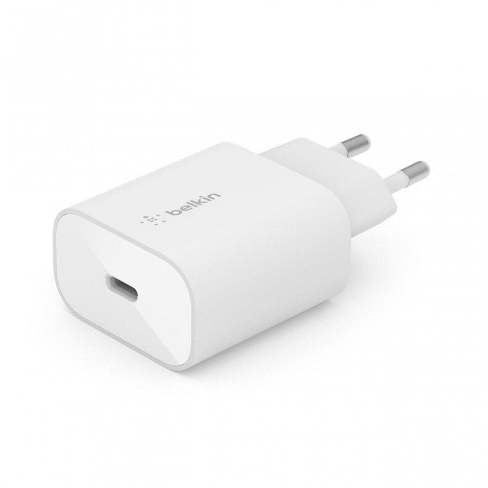 Зарядни устройствa - Зарядно за стена Belkin BOOST CHARGE USB-C PD 3.0  25W, Бял