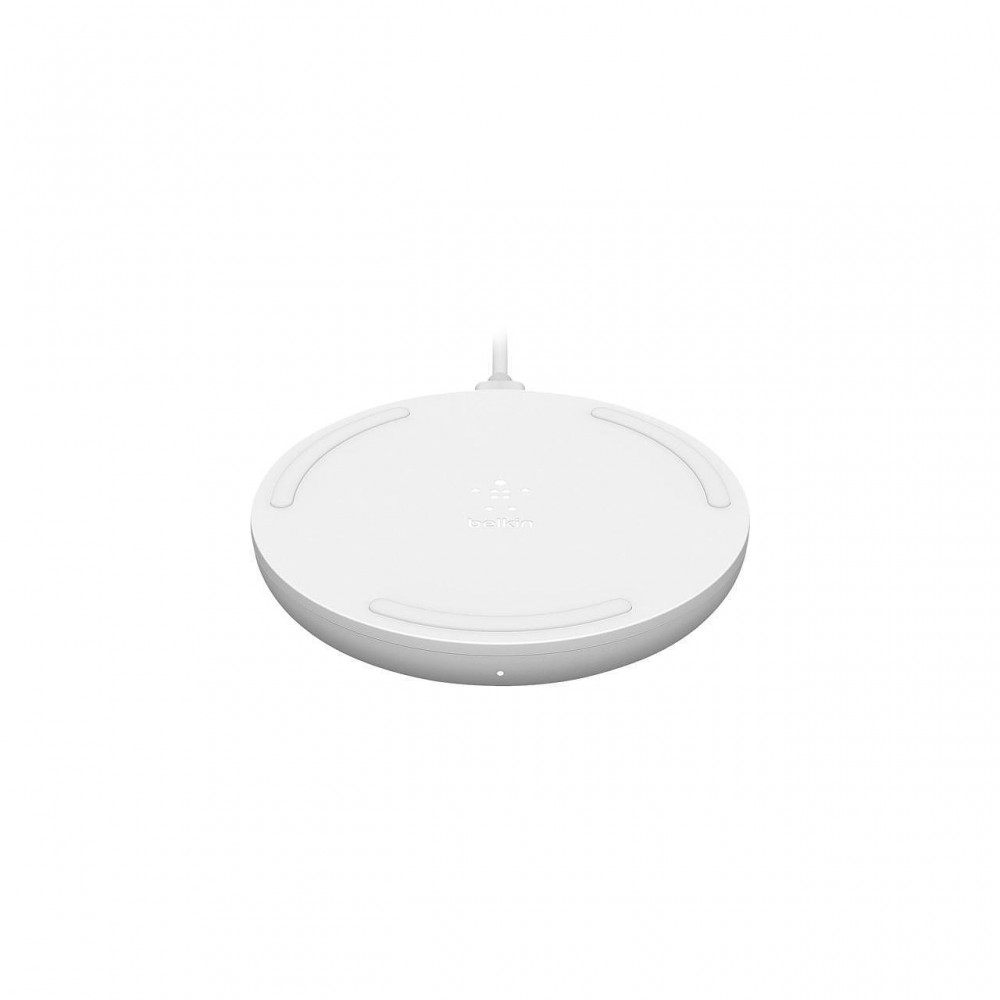 Зарядни устройствa - Поставка Belkin, безжично зареждане с Micro USB Cable/ без AC адаптор, 10W, Бял