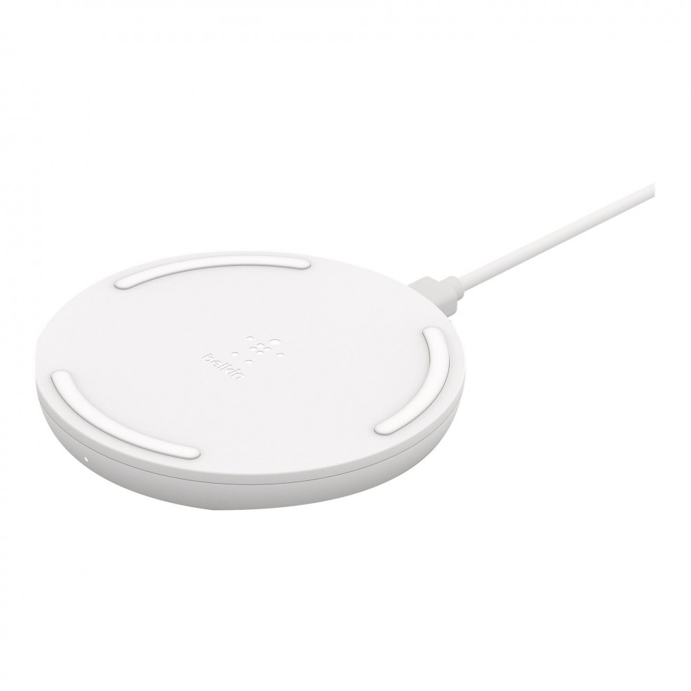 Зарядни устройствa - Поставка Belkin, безжично зареждане с Micro USB Cable/ без AC адаптор, 10W, Бял