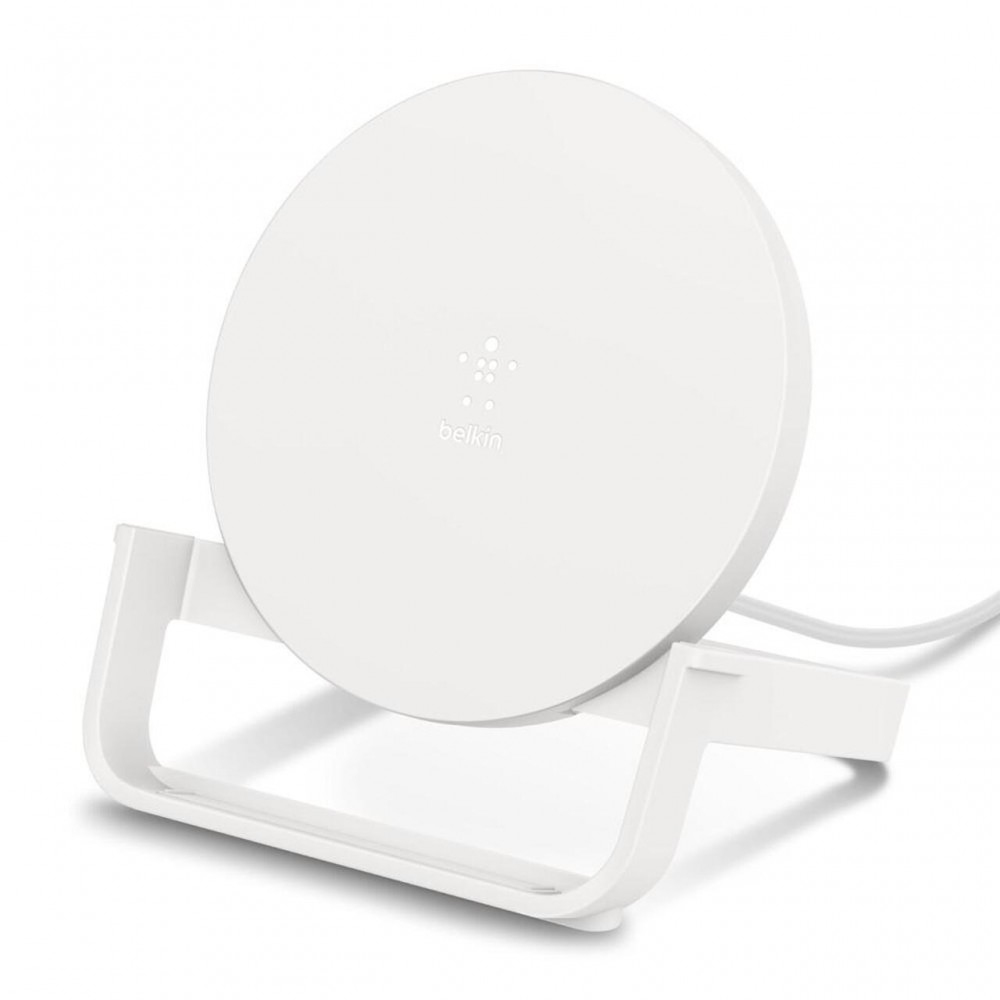 Зарядни устройствa - Поставка за безжично зареждане Belkin 10W, Бял
