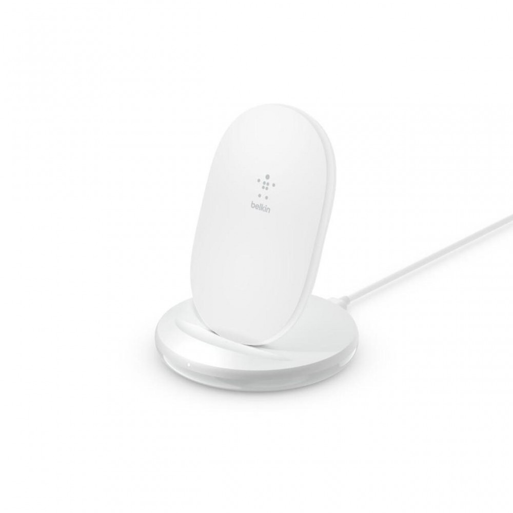Зарядни устройствa - Зарядна стойка Belkin Boost Charge 15W, бързо зареждане 3.0,  бял