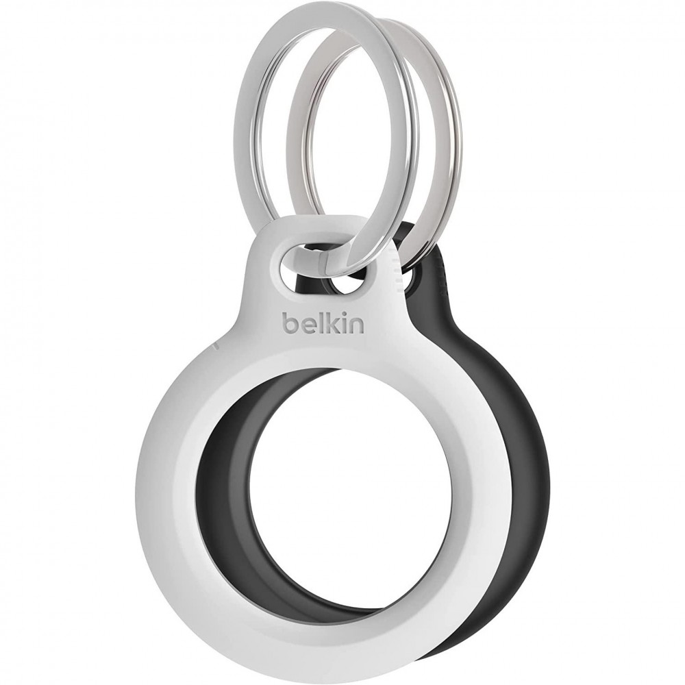 Аксесоари - Заключващ държател за AirTag Belkin, 2 броя, Бял и черен