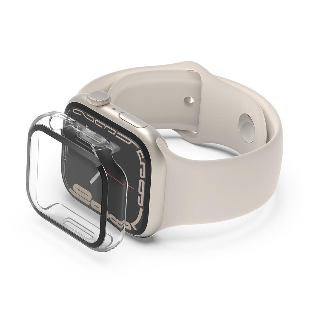 Други аксесоари - Защитен екран с покритие 2 в 1 с калъф за Apple Watch Series 7 44/45mm, Belkin, Прозрачен