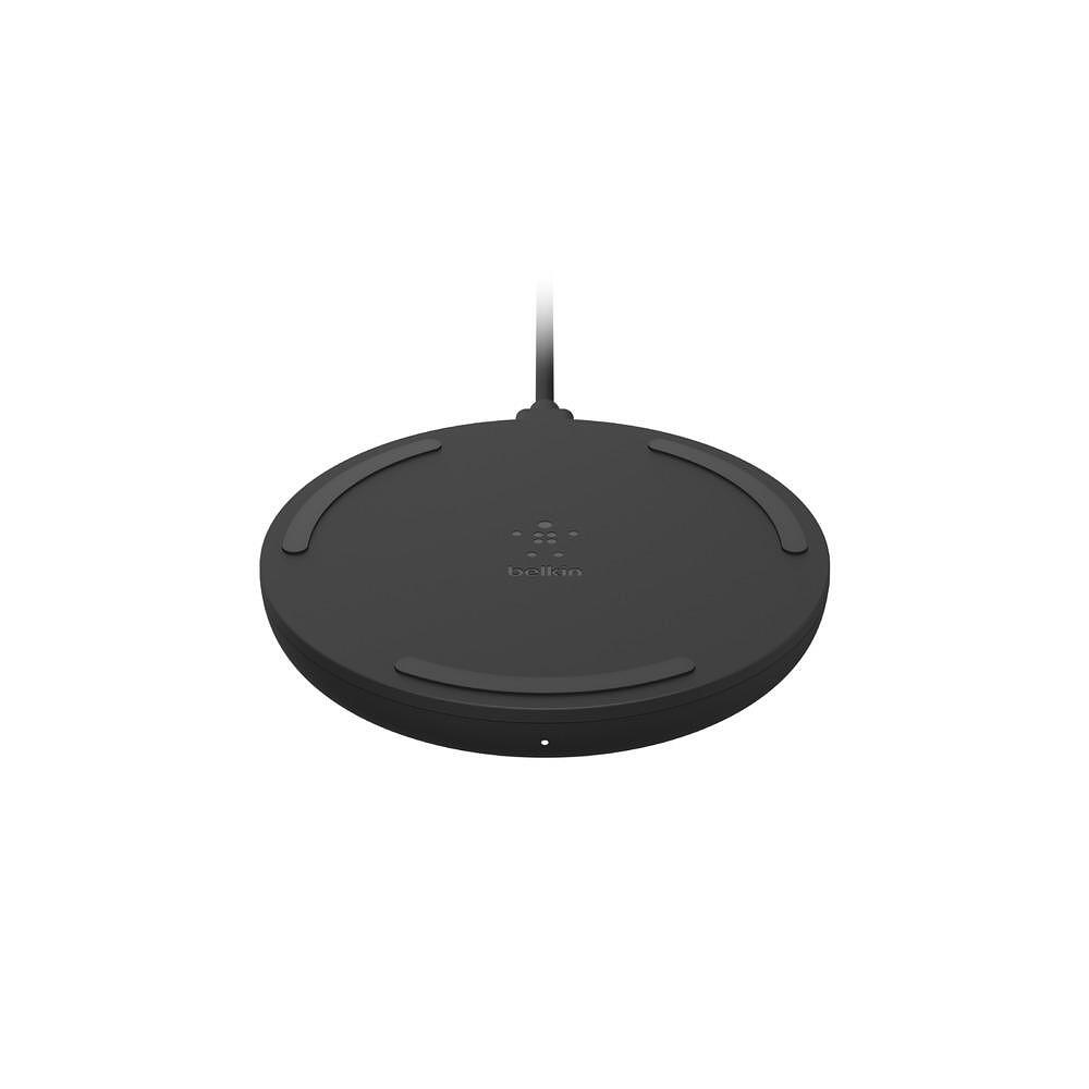 Зарядни устройствa - Поставка за безжично зареждане Belkin с кабел 10W, Черен
