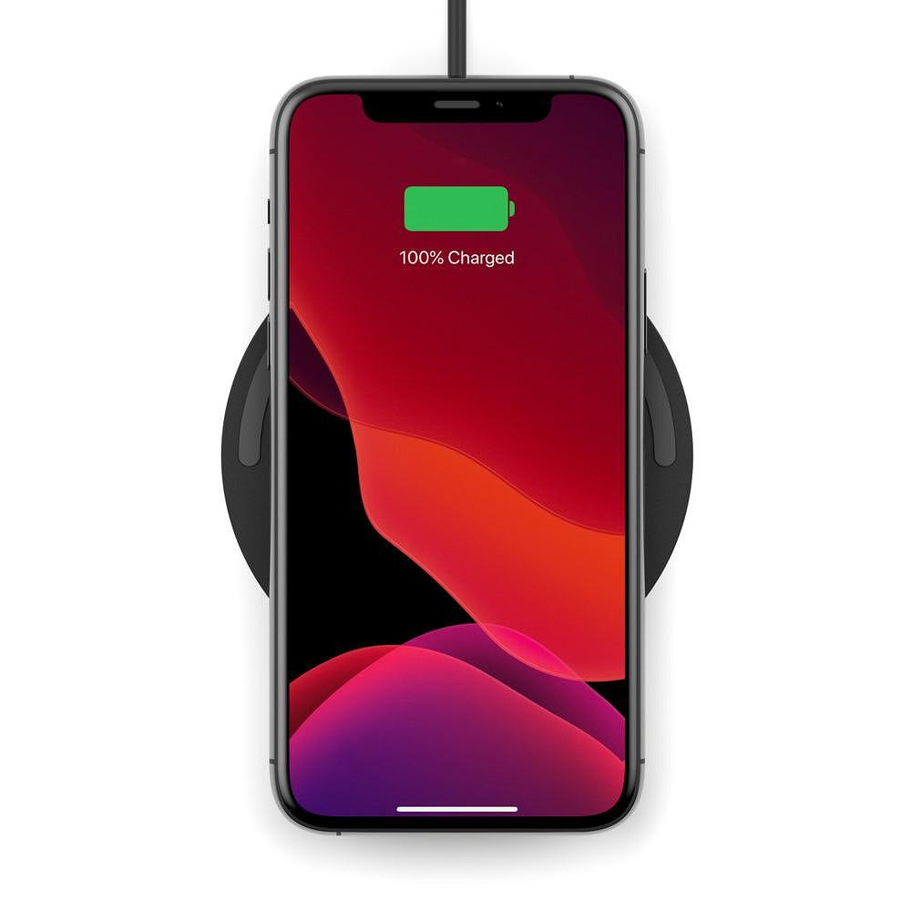 Зарядни устройствa - Поставка за безжично зареждане Belkin с кабел 10W, Черен