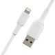 USB кабели - Кабел Belkin BOOST↑CHARGE™ Lightning към USB-A 1M, Бял