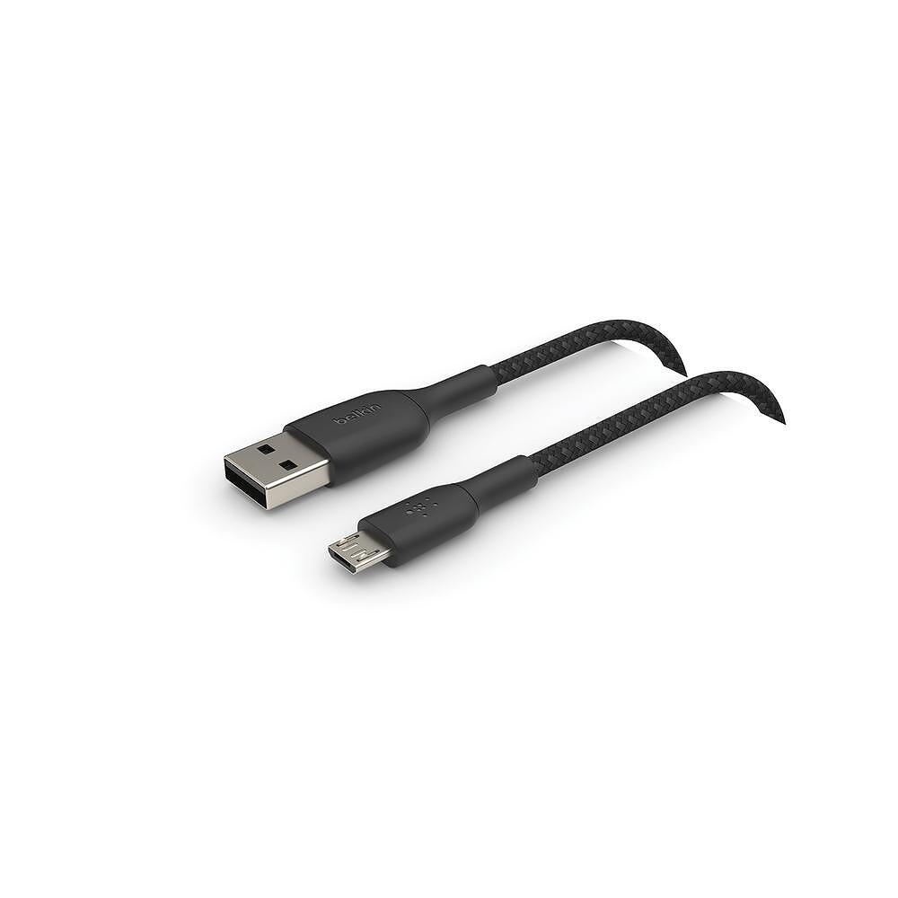 USB кабели - Кабел Belkin BOOST↑CHARGE™ USB-A към Micro-USB, Черен