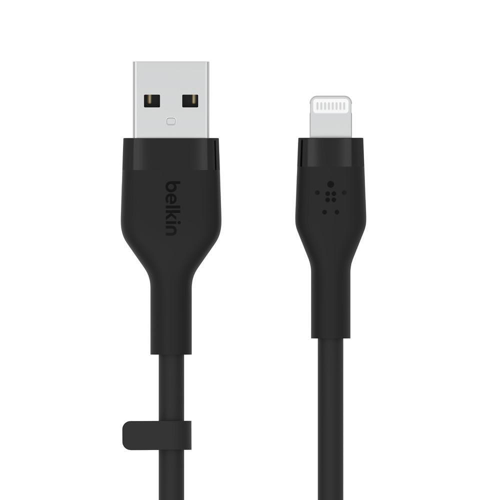 USB кабели - Кабел Belkin BOOST↑CHARGE™ Flex USB-A към Lightning 2M, Черен
