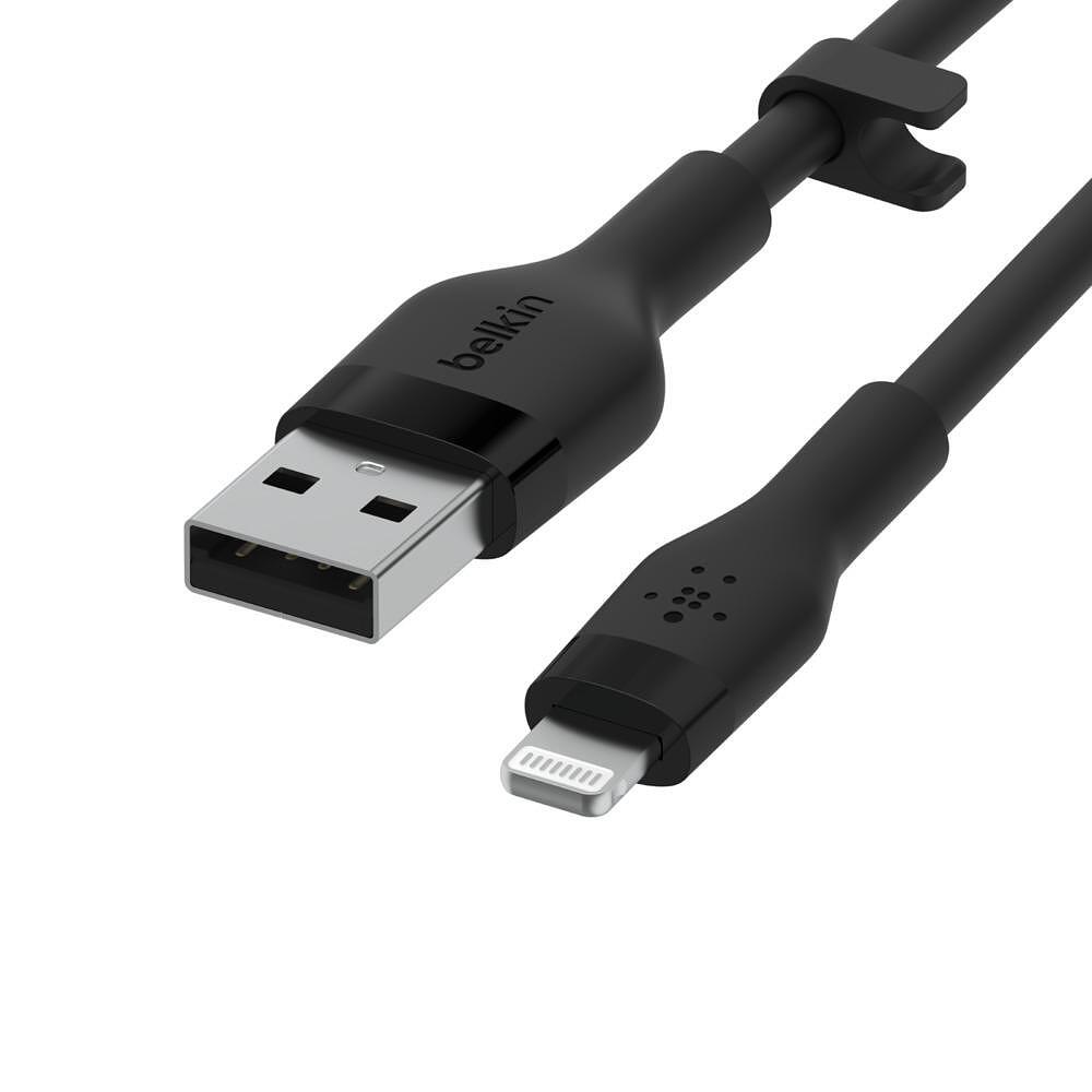 USB кабели - Кабел Belkin BOOST↑CHARGE™ Flex USB-A към Lightning 2M, Черен