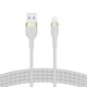 USB кабели - Кабел Belkin BOOST↑CHARGE™ Pro Flex USB-A към Lightning 1M, Бял