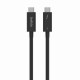 USB кабели - Кабел Belkin Thunderbolt 4 2M, Черен