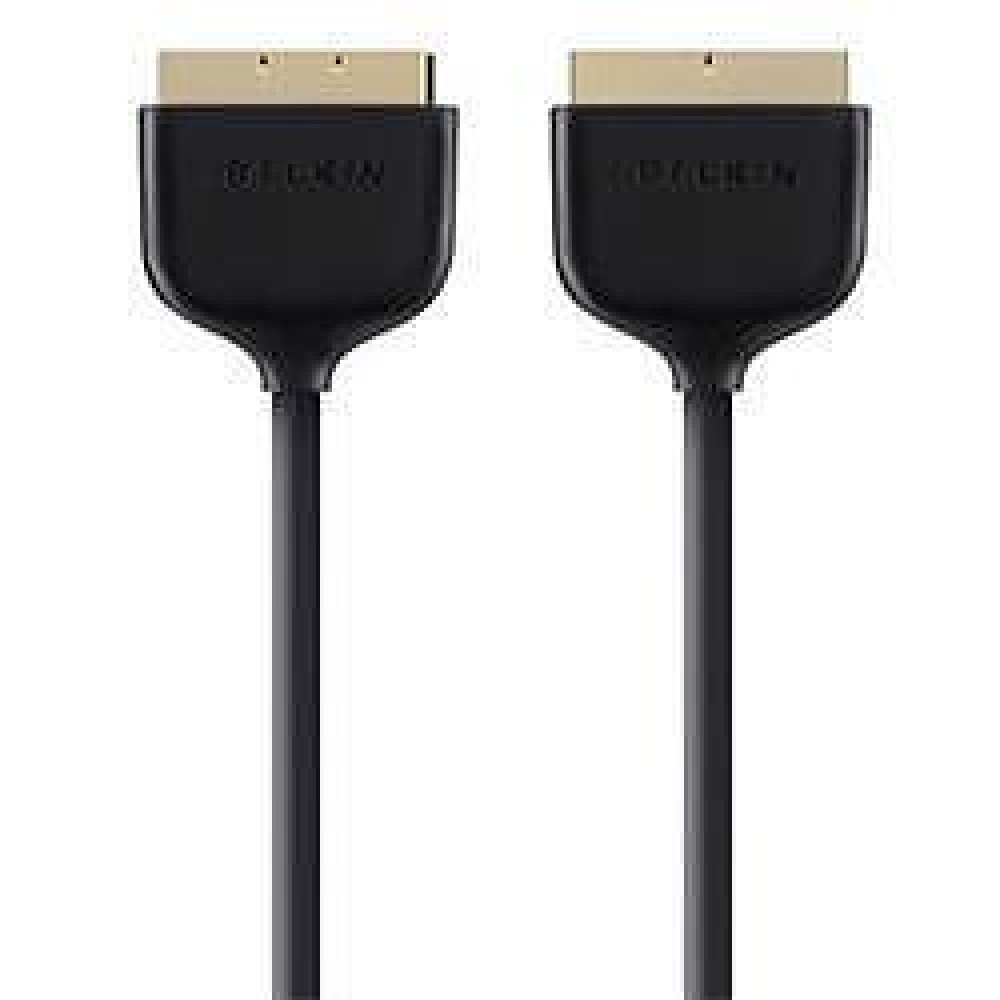 USB кабели - Кабел Belkin SCART към SCART Video 2M, Черен