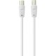 USB кабели - Кабел Belkin Coaxial 75dB 2M, Бял