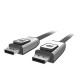 USB кабели - Кабел Belkin DisplayPort 1.2 с ключалки 4k 3M, Черен