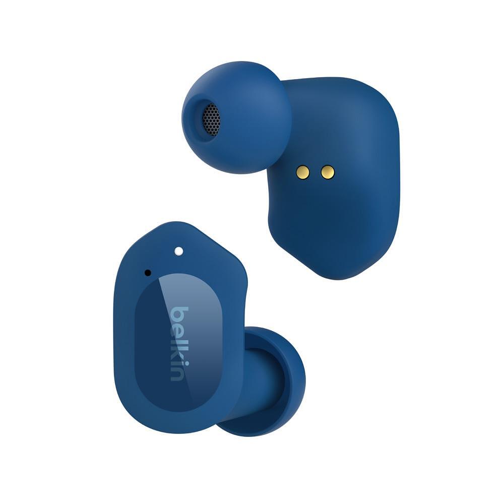 Безжични слушалки - Безжични слушалки Belkin Soundform Play True Wireless, Син