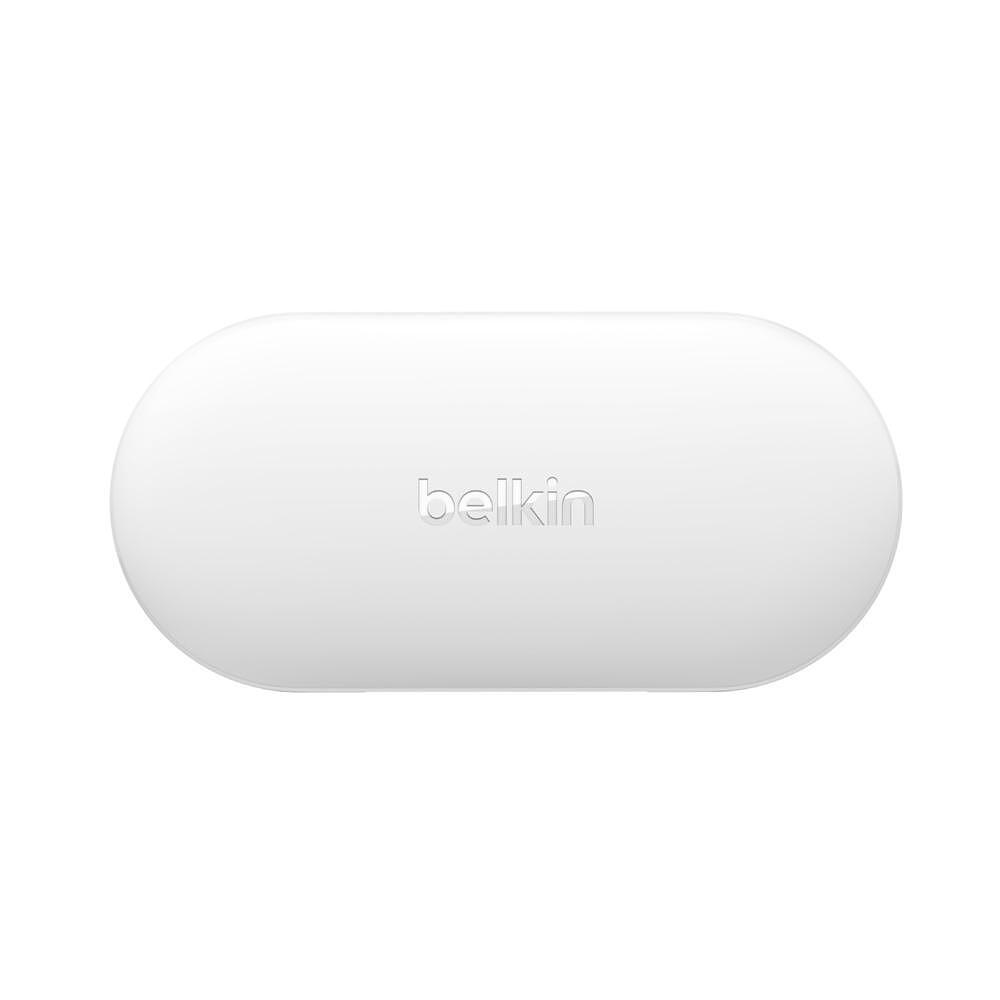 Безжични слушалки - Безжични слушалки Belkin Soundform Play True Wireless, Бели