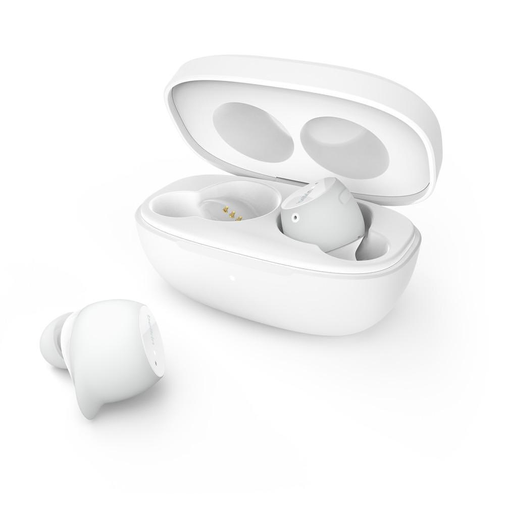 Слушалки за телефон - Безжични слушалки Belkin Soundform Immerse True Wireless Noise Cancellation, Бели