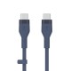 Аксесоари - Кабел Belkin  USB-C към USB-C 2.0 силиконов 2m, син