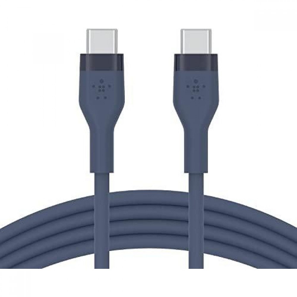 Аксесоари - Кабел Belkin  USB-C към USB-C 2.0 силиконов 2m, син