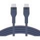 Аксесоари - Кабел Belkin  USB-C към USB-C 2.0 силиконов 2m, син