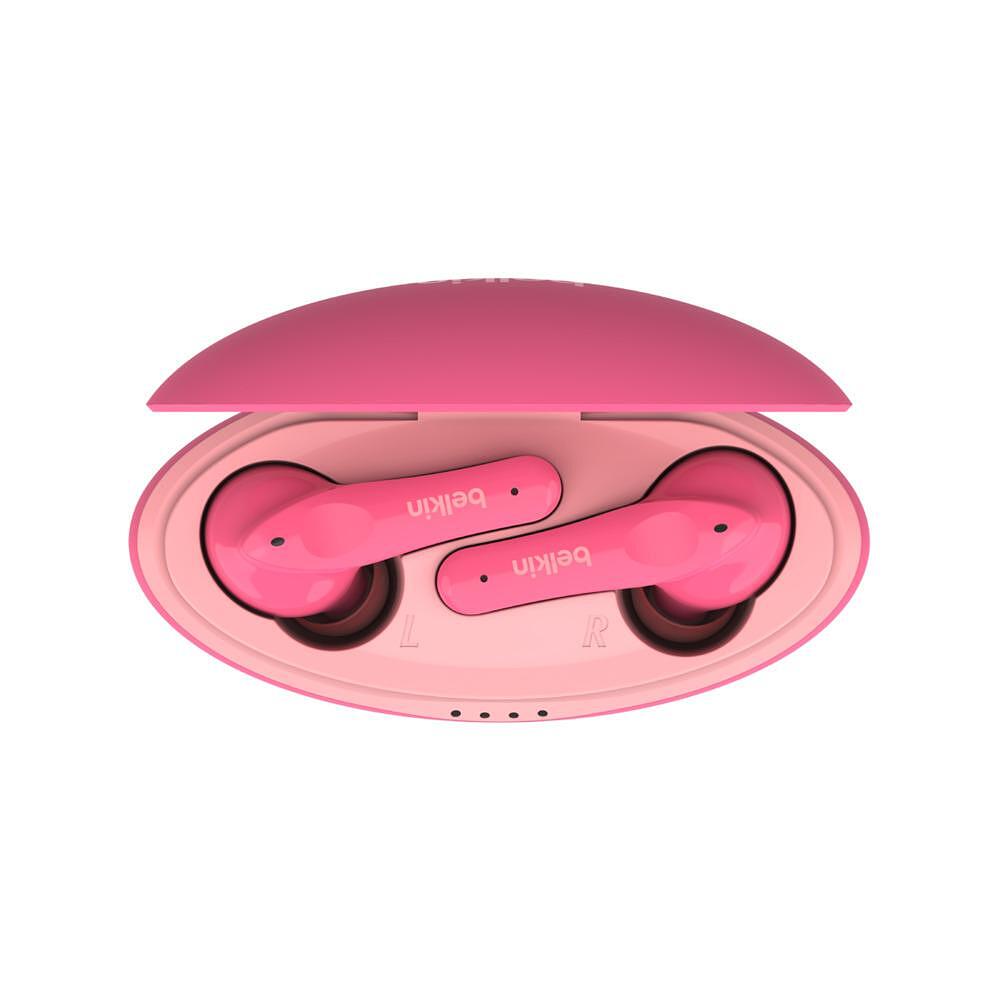 Безжични слушалки - Безжични слушалки Belkin Soundform Nano за деца, Розов
