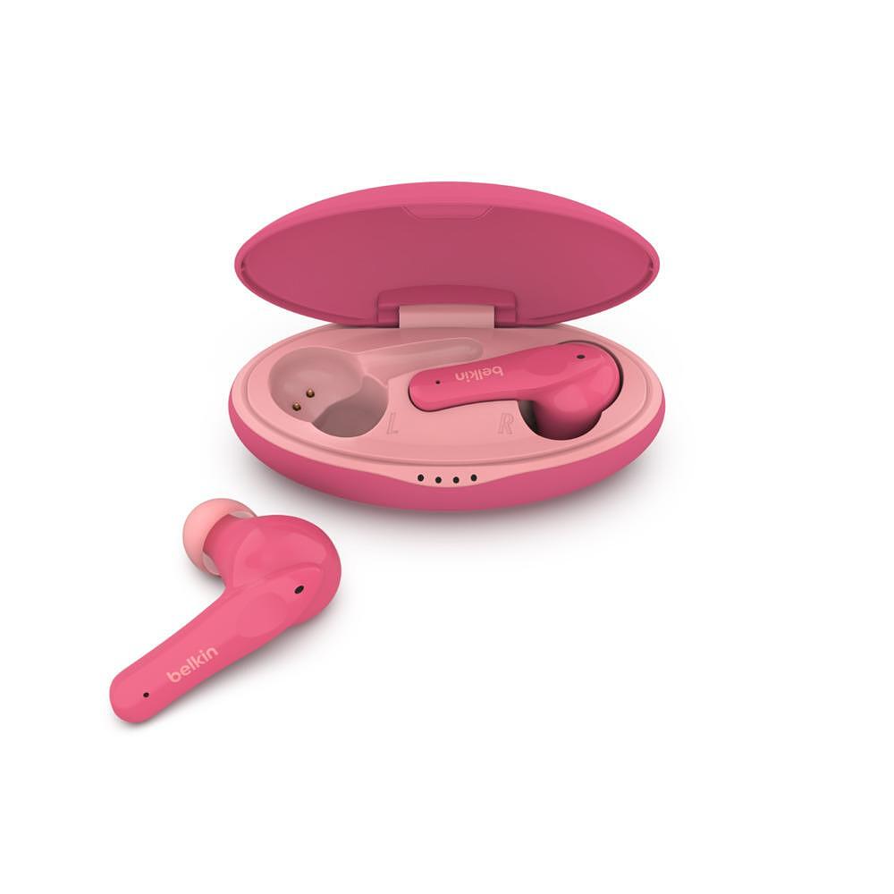 Безжични слушалки - Безжични слушалки Belkin Soundform Nano за деца, Розов