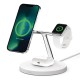 Зарядни устройствa - Стойка за безжично зареждане 3 в 1 Belkin MagSafe, Бял