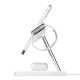 Зарядни устройствa - Стойка за безжично зареждане 3 в 1 Belkin MagSafe, Бял