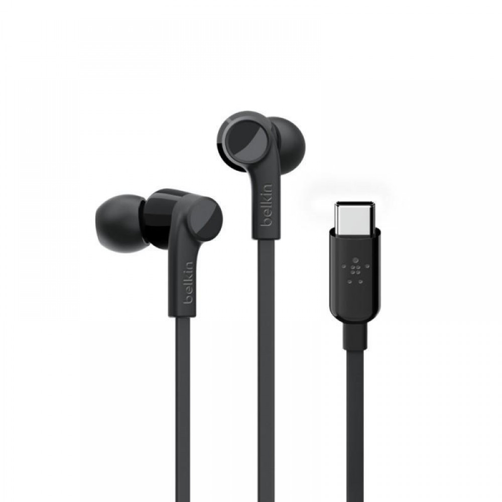 Слушалки за телефон - Слушалки Belkin SOUNDFORM USB-C, черен