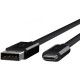 USB кабели - Кабел Belkin USB-C to USB-A, Черен