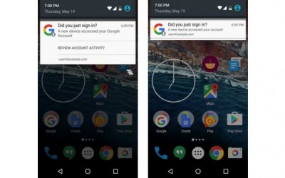 Google ще предупреждава Android потребителите когато ново устройство се рeгистрира с профила им.