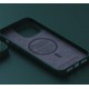 Калъфи - Njord Magsafe калъф кожа от сьомга за iPhone 14 Plus, Зелен