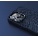 Калъфи - Njord Magsafe калъф кожа от сьомга за iPhone 14, Петролено син