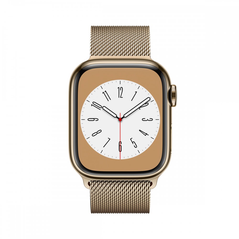 Смарт часовници и гривни - Apple Watch Series 8 GPS/Cellular 41mm Gold Stainless