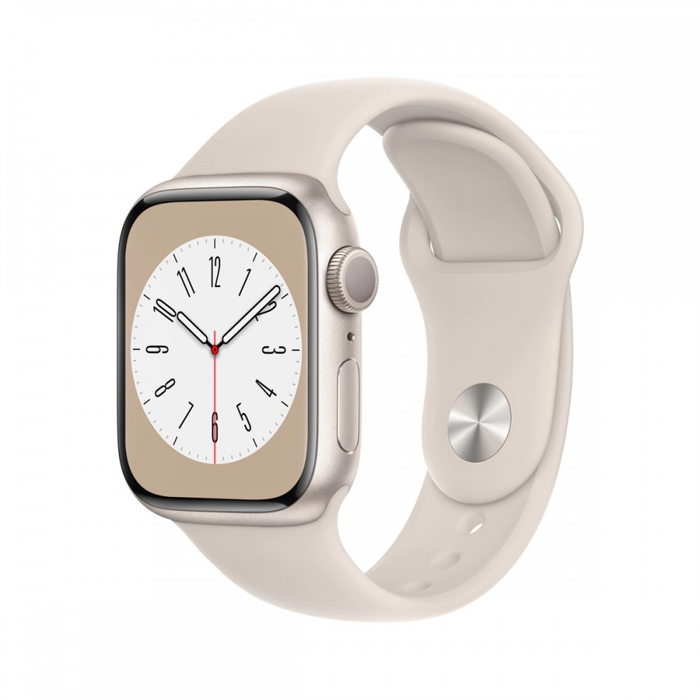 Смарт часовници и гривни - Apple Watch Series 8 GPS 41mm Starlight