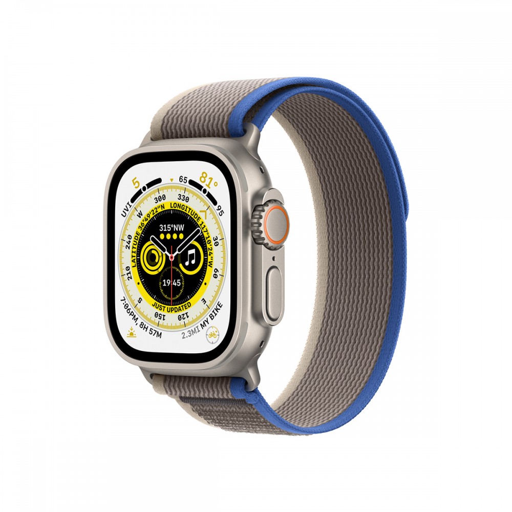 Смарт часовници и гривни - Apple Watch Series Ultra GPS/Cellular 49mm Blue/Gray Trail Loop