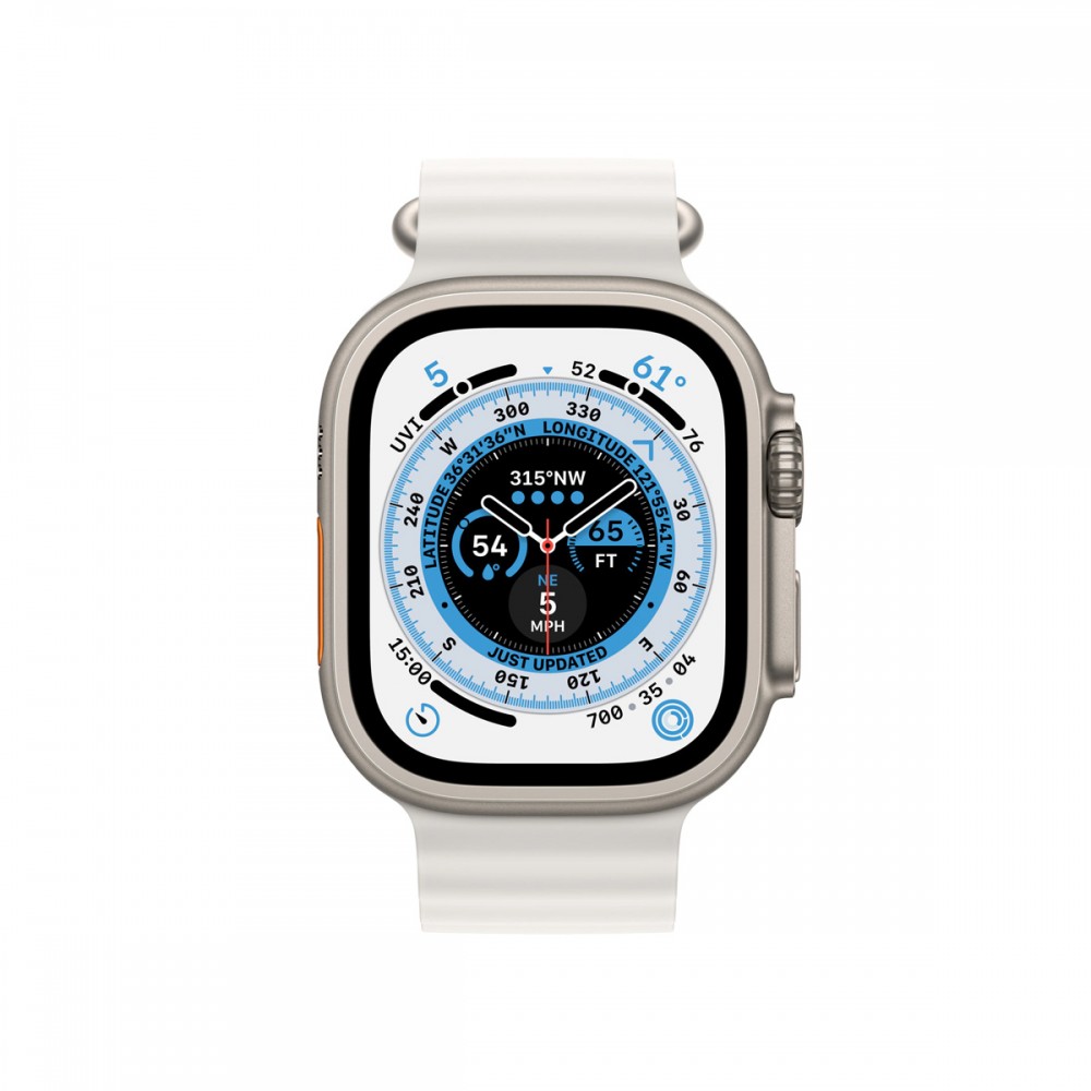 Смарт часовници и гривни - Apple Watch Series Ultra GPS/Cellular 49mm White Ocean Band
