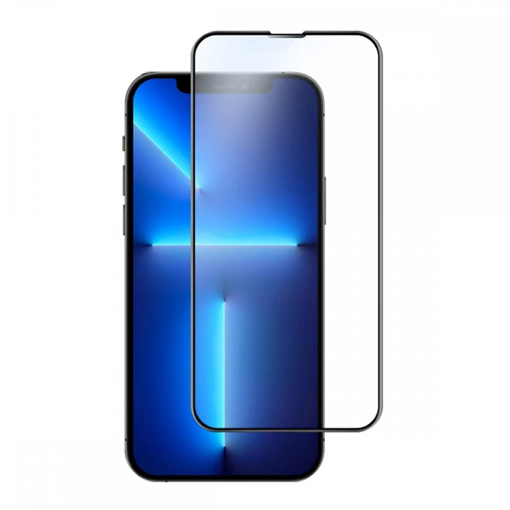 Стъклени протектори - Стъклен протектор Apple iPhone 13 Pro Max 3D Full Cover Black
