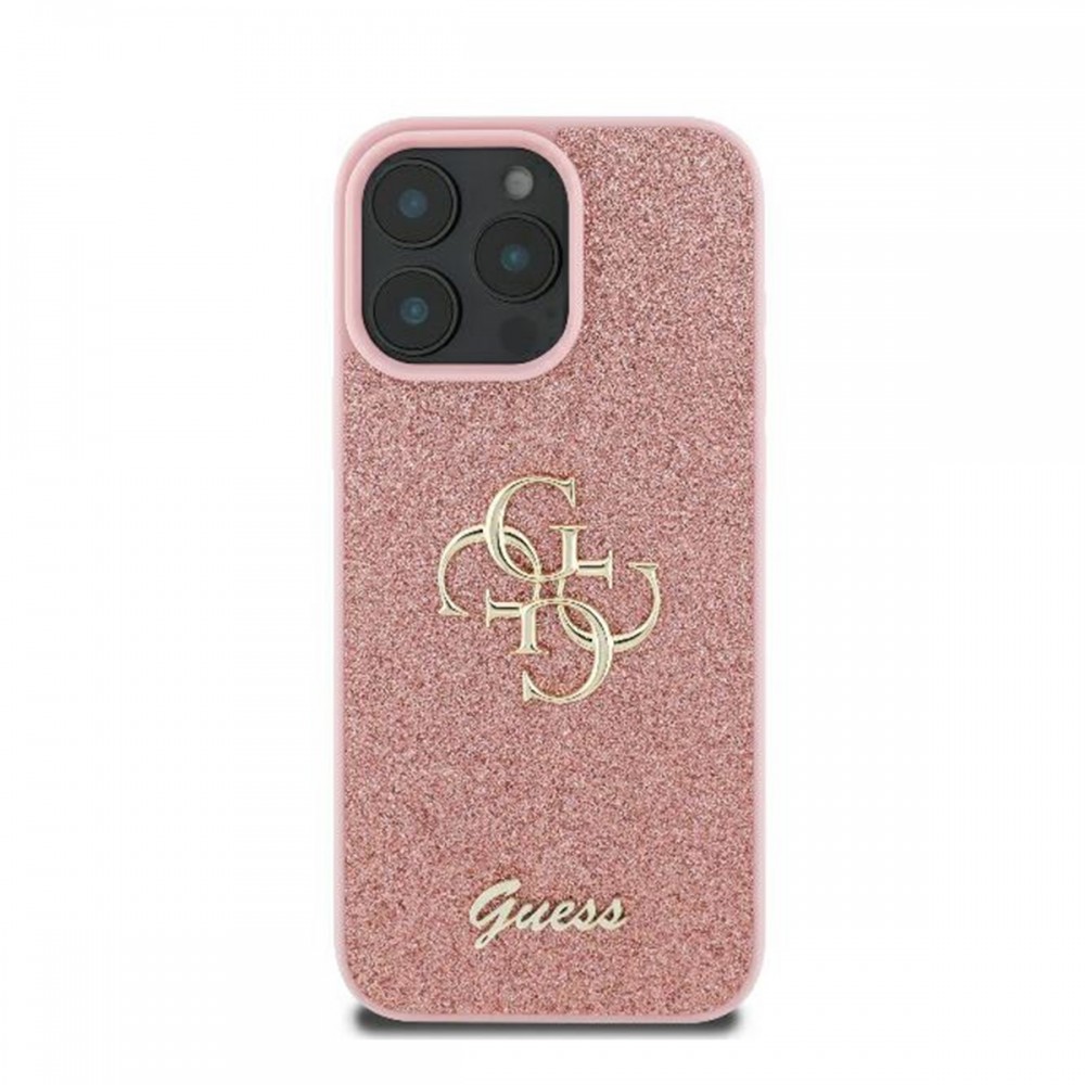 [parent_category] - Калъфи - Калъф Guess Liquid Glitter 4G Big Logo за iPhone 16 Pro Pink