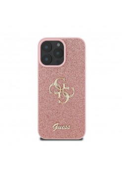 Калъф Guess Liquid Glitter 4G Big Logo за iPhone 16 Pro Pink  | 