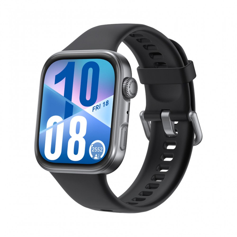 [parent_category] - Смарт часовници и гривни - HUAWEI WATCH FIT 4 Black Fluoroelastomer Strap 43 MM
