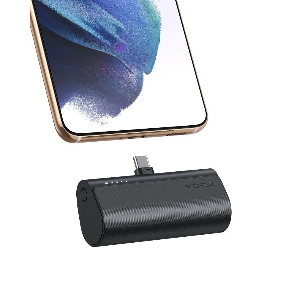 [parent_category] -  - Външна батерия VEGER 5 000 mAh с вграден конектор Type C PD QC3.0 3A 20W PlugOn (W0556)