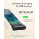 [parent_category] -  - Външна батерия VEGER 5 000 mAh с вграден конектор Type C PD QC3.0 3A 20W PlugOn (W0556)