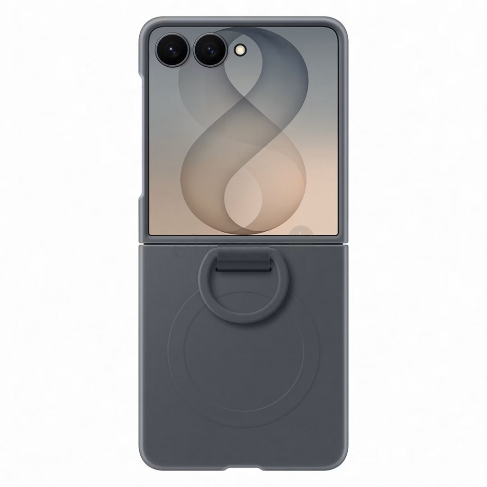 [parent_category] - Калъфи - Оригинален силиконов калъф с халка и магнити Samsung Silicone Ring Magnet Case EF-PF776CBEGWW за Samsung Galaxy Z Flip 8