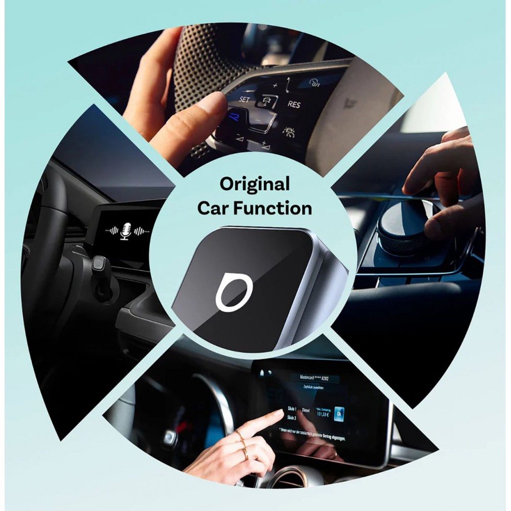 [parent_category] - Други смарт джаджи - Безжичен адаптер Ottocast Mini Cube T3 за CarPlay Android Auto CP88