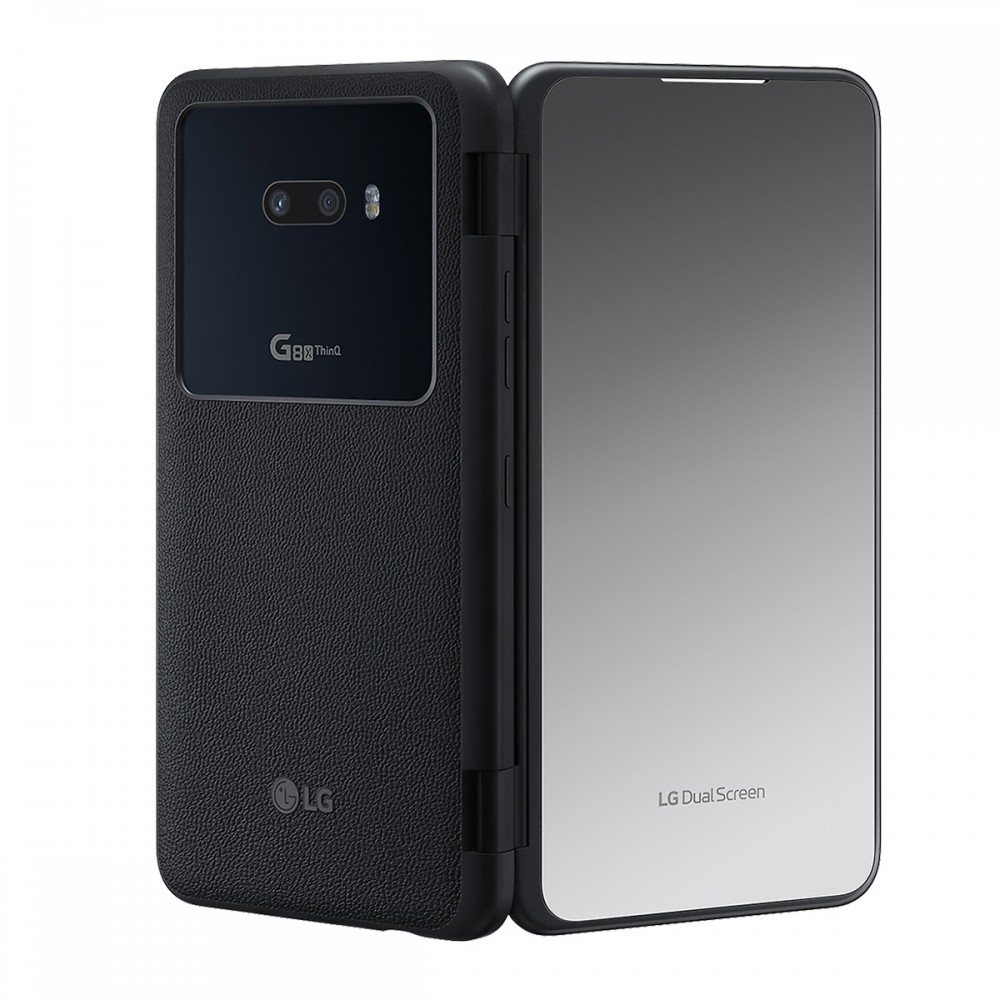 Смартфони - LG G8x 128GB Dual Sim New Aurora Black Dual Screen
