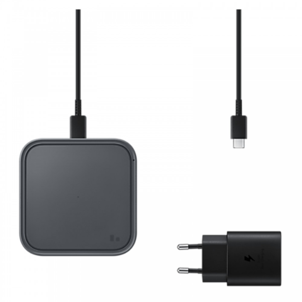 Зарядни устройствa - Безжично зарядно Samsung Wireless Charging Pad + Адаптер и Кабел EP-P2400TBE 15W