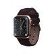 Каишки за Смарт часовници - Каишка от кожа на сьомга Njord за Apple Watch 40/41 mm Патладжан